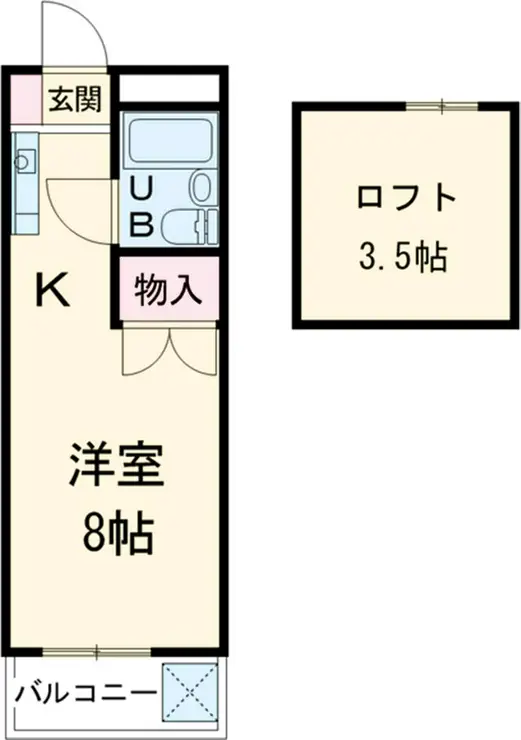 パールシティアサヒ 1階階 間取り