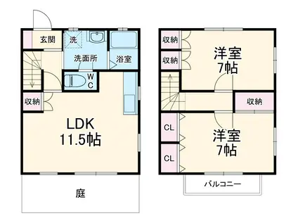 エスペランス　Ｂ棟(2LDK)の間取り写真