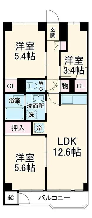 志木ファイブハイツ 2階階 間取り