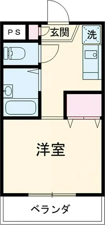 フェイムドゥボウ 1階階 間取り