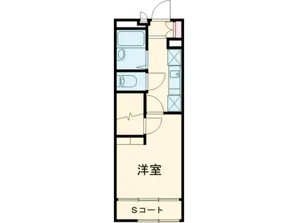 レオパレスボニータドイス(1K/1階)の間取り写真