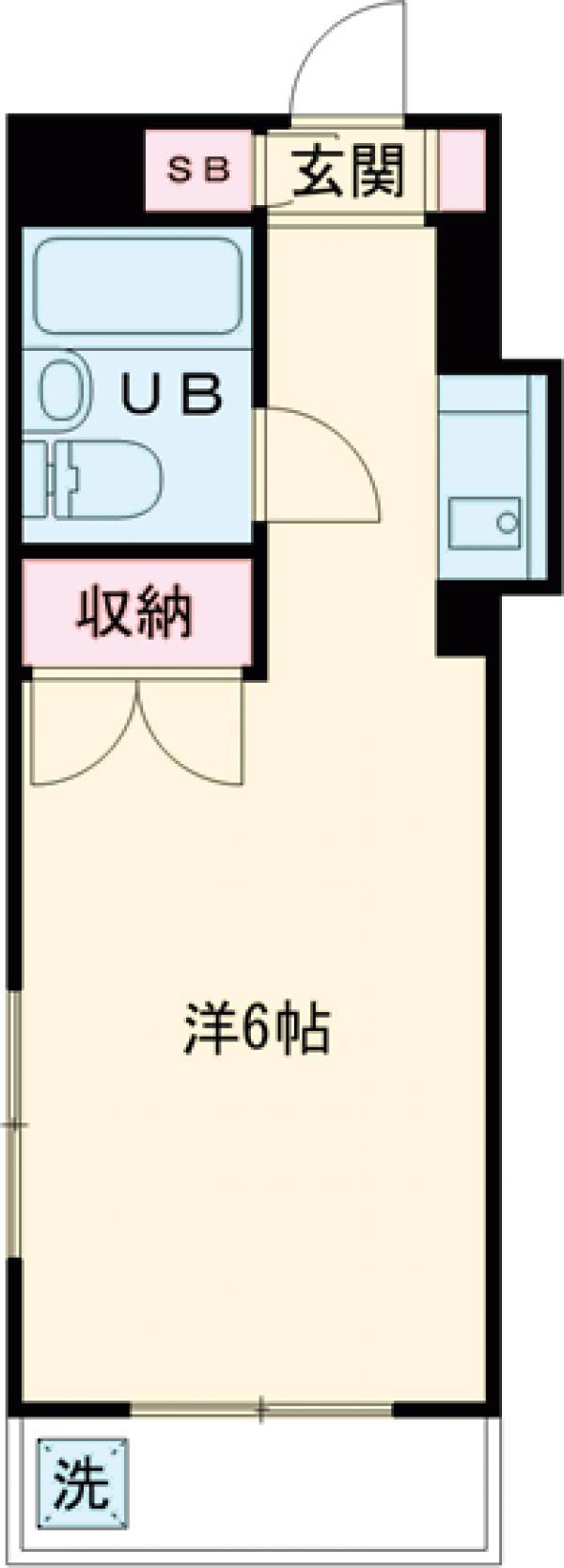 クレール一ツ橋(ワンルーム/4階)の間取り写真