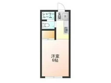 ニューオリエンタルハイツ(1K/1階)の間取り写真