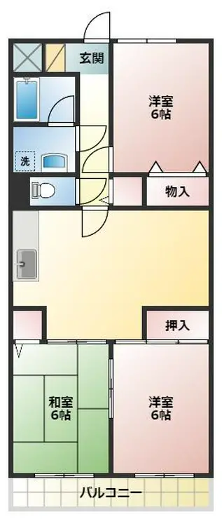 シャルムベルシー 2階階 間取り