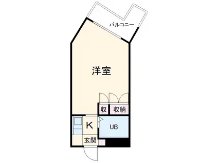 シャルム・ド・八事(1K/2階)の間取り写真