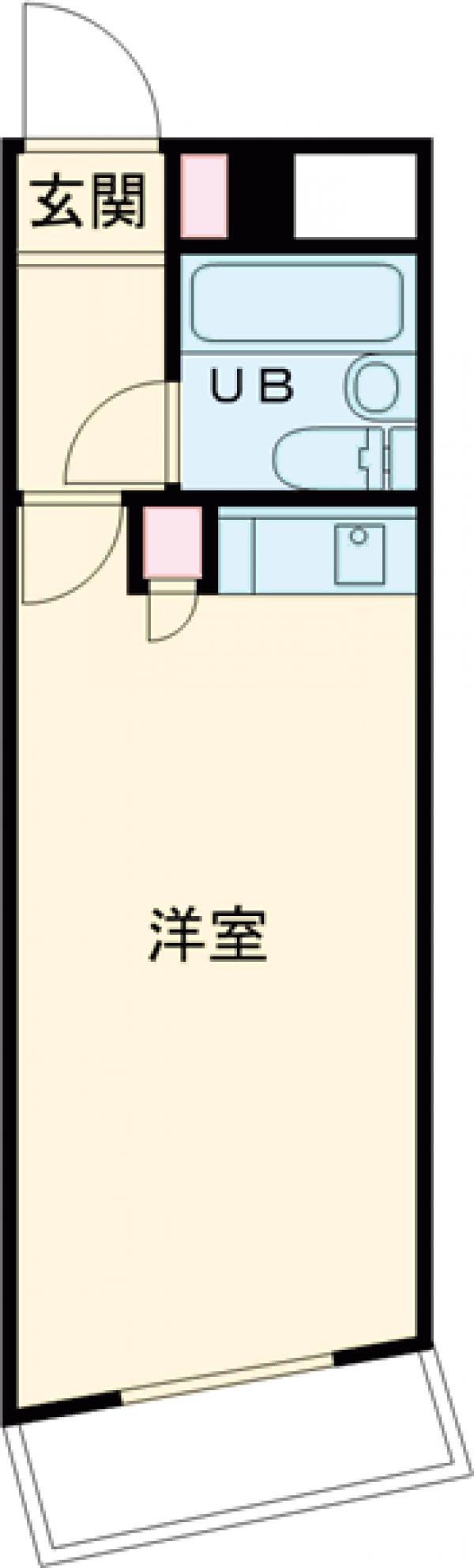コスモ隅田アクティ(ワンルーム/1階)の間取り写真