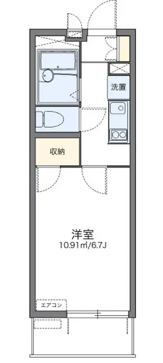 レオパレス蒔田 2階階 間取り