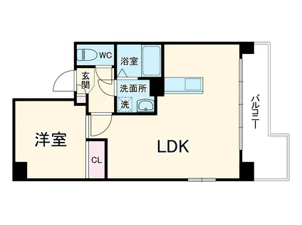 パールコートⅡ(1LDK/10階)の間取り写真