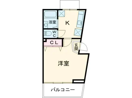 ヒマラヤ杉APARTMENT(1K/2階)の間取り写真