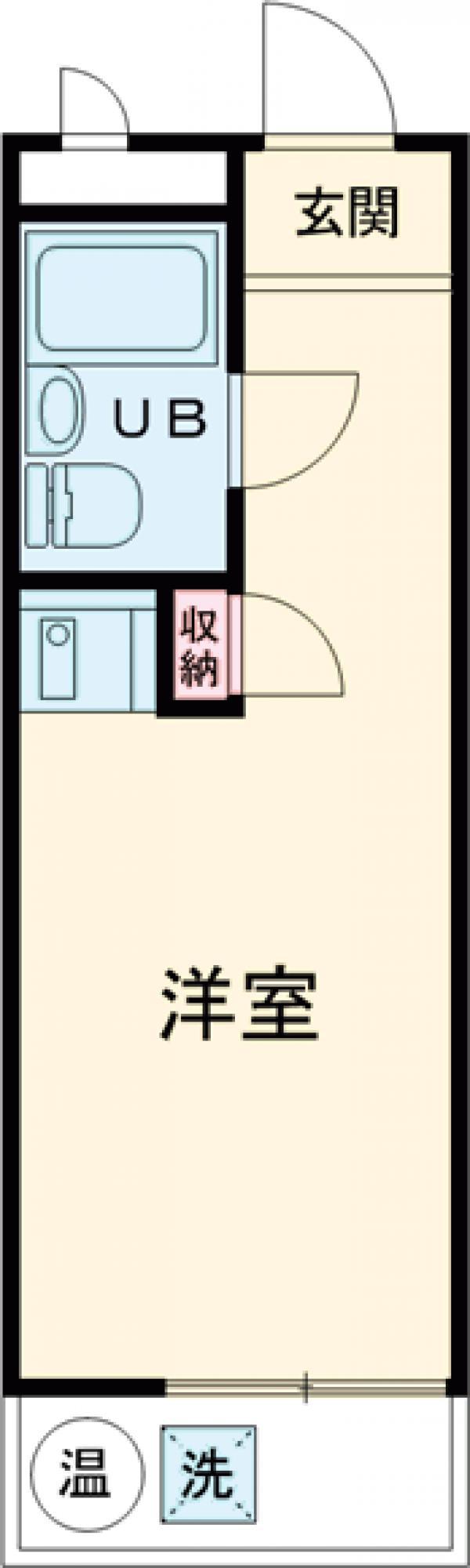 トップ二子玉川第2(ワンルーム/4階)の間取り写真