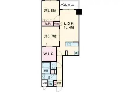 サンジョイアゼロ(2SLDK/3階)の間取り写真