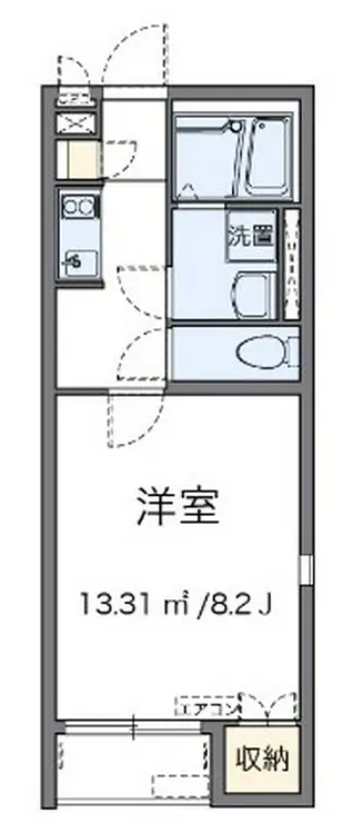 レオネクストコーポ地純 2階階 間取り