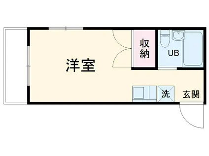 イントレJ第一ビル(ワンルーム/2階)の間取り写真