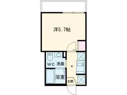 クレアシオン豊島園(1K/3階)の間取り写真