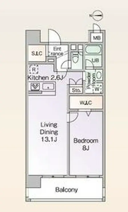 ロイヤルパークス新田 5階階 間取り