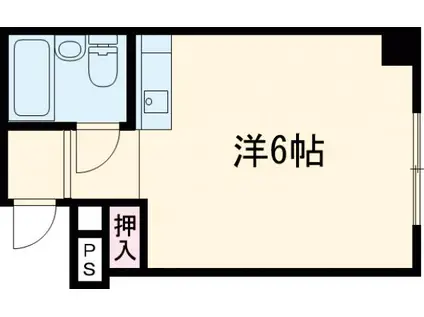 GRANDVALUE西陣(ワンルーム/3階)の間取り写真