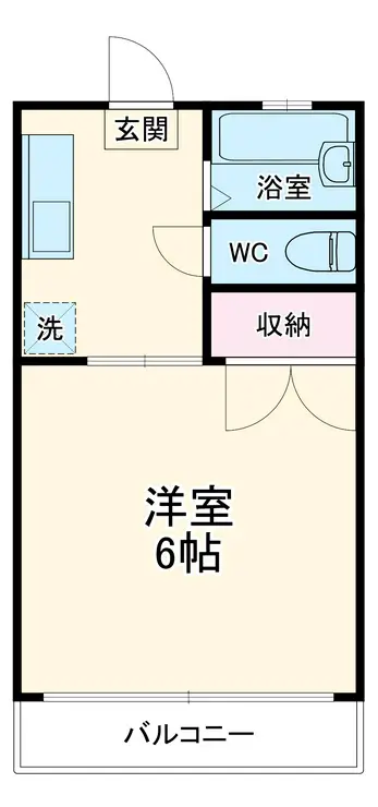 フジコーポ平川 1階階 間取り