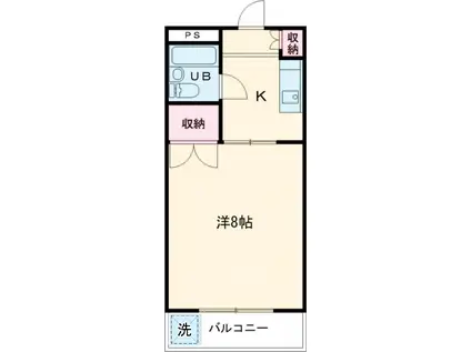 PREAGE Ⅰ(1K/1階)の間取り写真