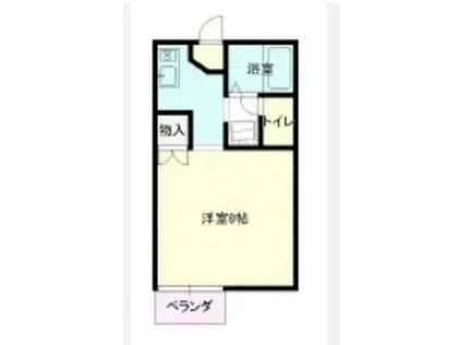 サンヒルズ吉原(1K/1階)の間取り写真