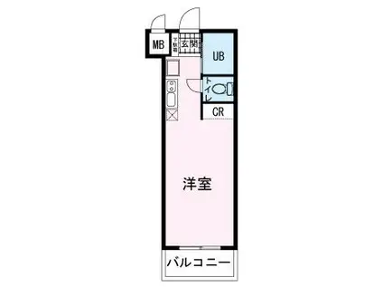 第3のぼりマンション(ワンルーム/4階)の間取り写真
