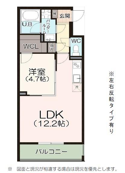 グランドテラス雅 岡崎駅南(1LDK/1階)の間取り写真