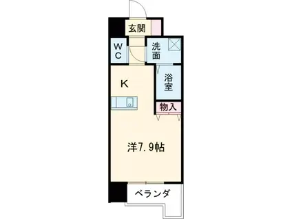 ソアレシバタ(ワンルーム/5階)の間取り写真