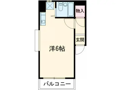 ジュリアンハウス(ワンルーム/1階)の間取り写真