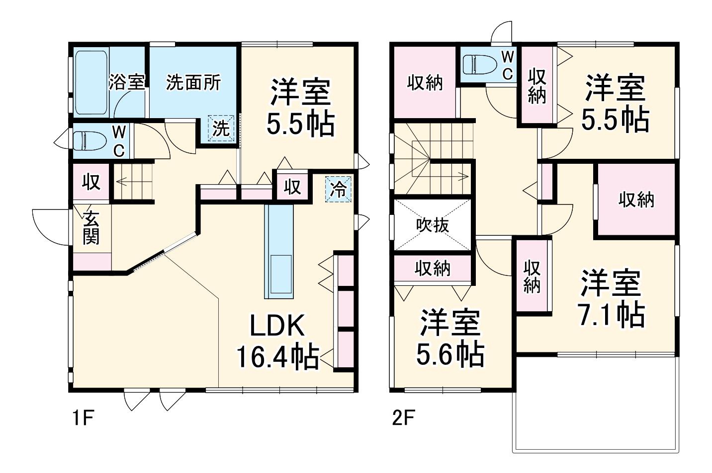 小田急電鉄小田原線 渋沢駅 徒歩16分 2階建 築13年(4SLDK)の間取り写真