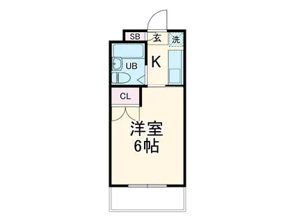 アネックス中村公園(1K/3階)の間取り写真