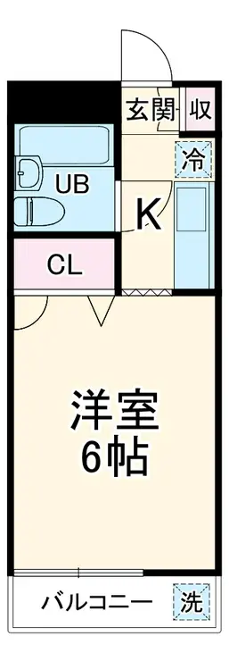 ブロードフラット 2階階 間取り
