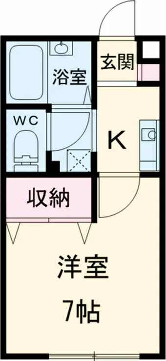サンヴィレッジ国立 1階階 間取り
