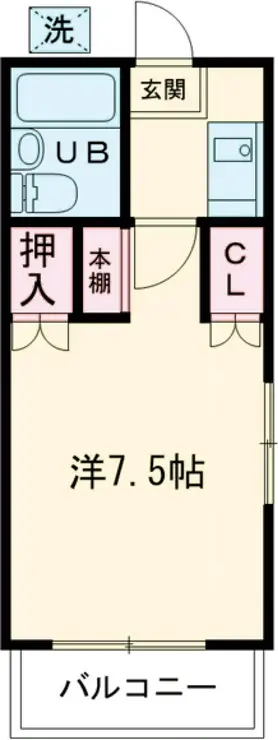 コーポ玉水 1階階 間取り