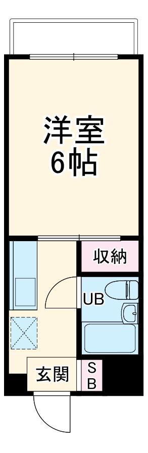 津久井セントラルハイツ(1K/1階)の間取り写真
