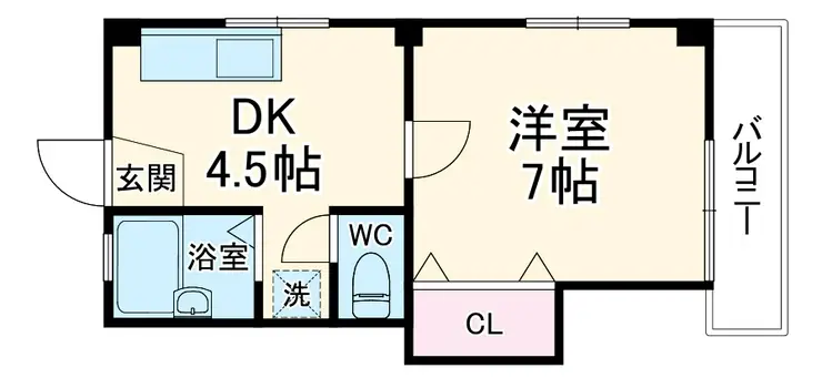 京浜都市ビル 3階階 間取り