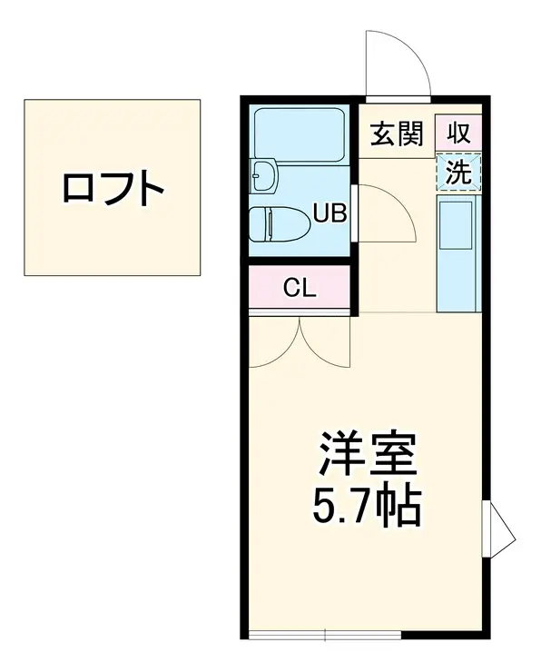 クレア湘南 1階階 間取り