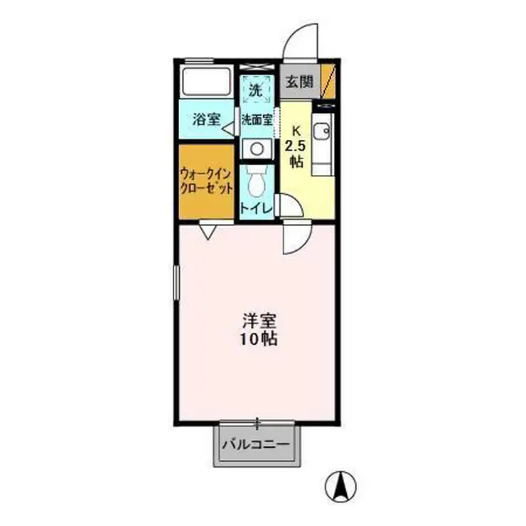 クレアール 1階階 間取り