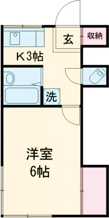かすみ荘 2階階 間取り
