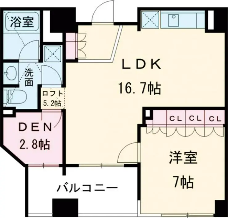 カスタリア目黒かむろ坂 14階階 間取り
