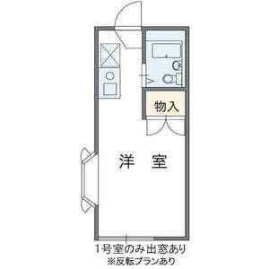 ベルカントリーⅡ(ワンルーム/2階)の間取り写真