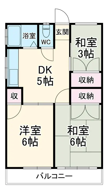 第2静和荘 1階階 間取り