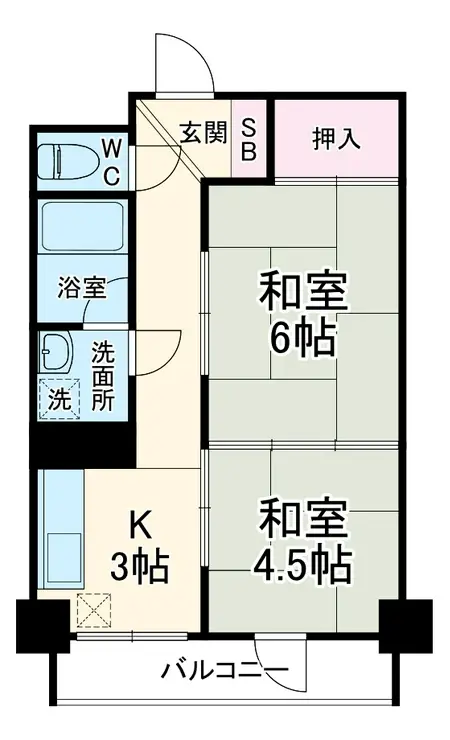 東急ドエルフェニックス 4階階 間取り