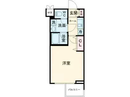 マキシヴ中野(1K/3階)の間取り写真