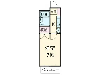 神田パレス(1K/2階)の間取り写真