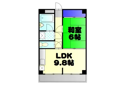 藤建ビル(1LDK/3階)の間取り写真