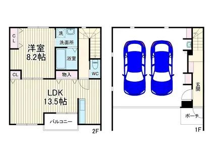 TIERCEL-ティアサル-A棟(1LDK/1階)の間取り写真