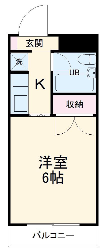 DELCCS浦和(ワンルーム/4階)の間取り写真
