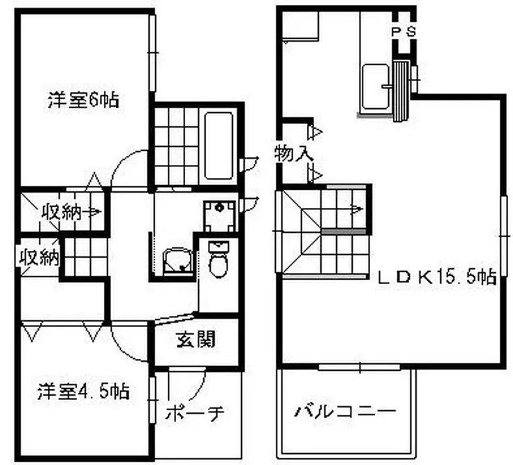 エクセリア溝ノ口 1階階 間取り