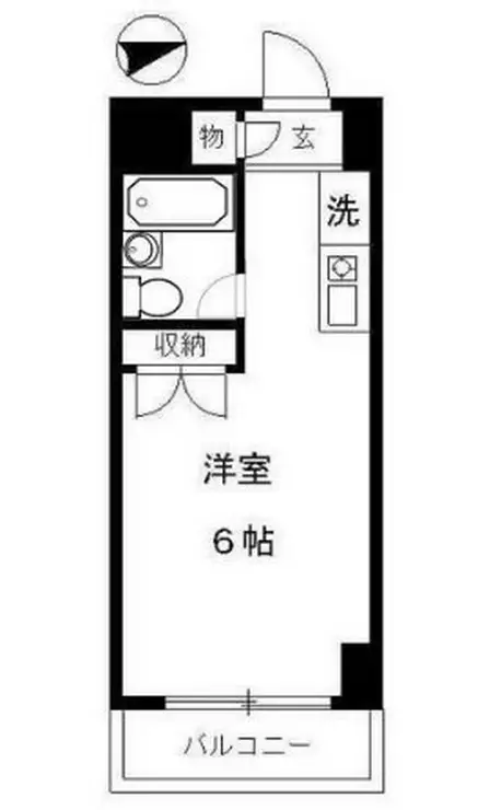 エバーグレース西府 6階階 間取り