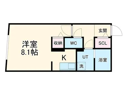 G VIVRE 岡崎駅前(1K/5階)の間取り写真