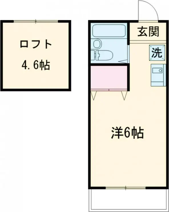 ジュネスひばり 2階階 間取り